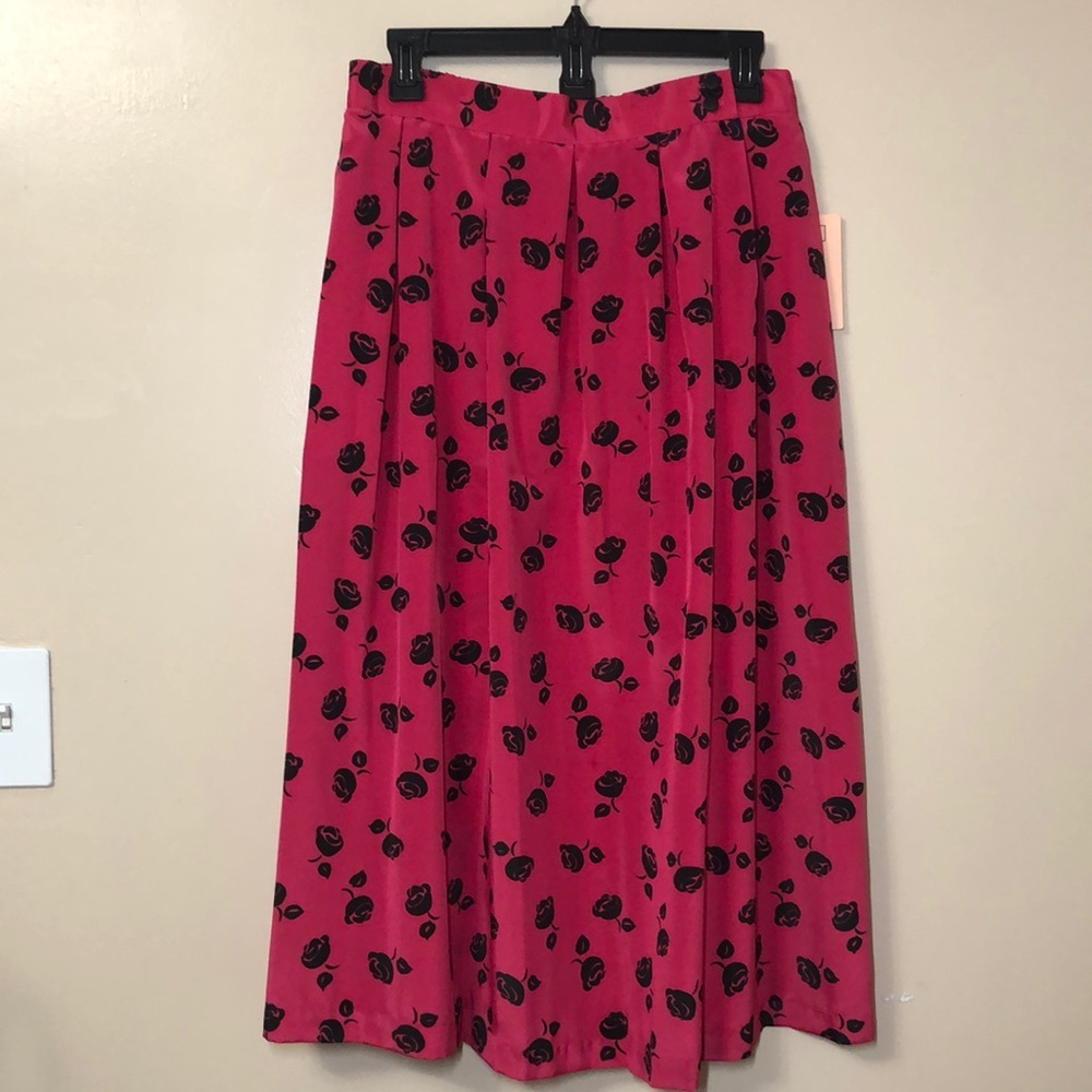 Vintage 90s Jaclyn Smith Floral Rose Skirt Size 16